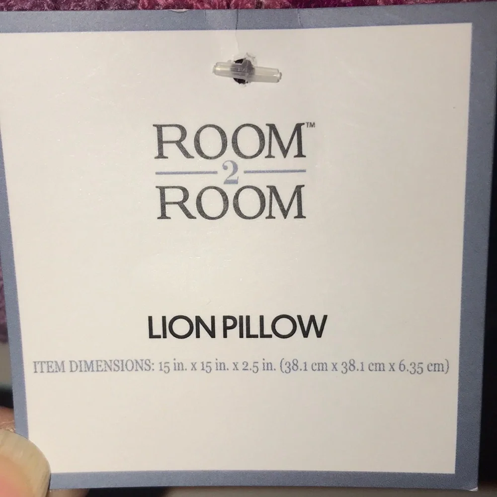 NWT Lion Face Pillow